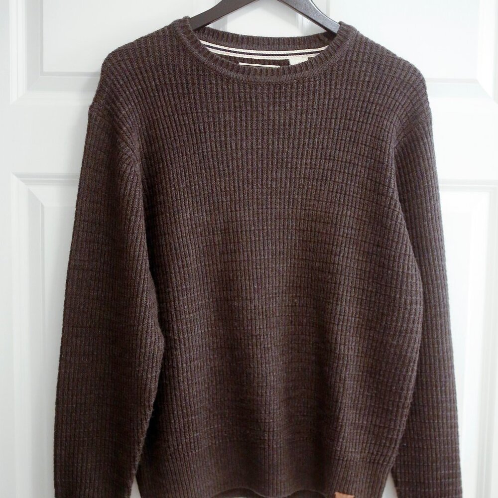 Weatherproof Vintage Waffle Crewneck Sweater - Grey - S